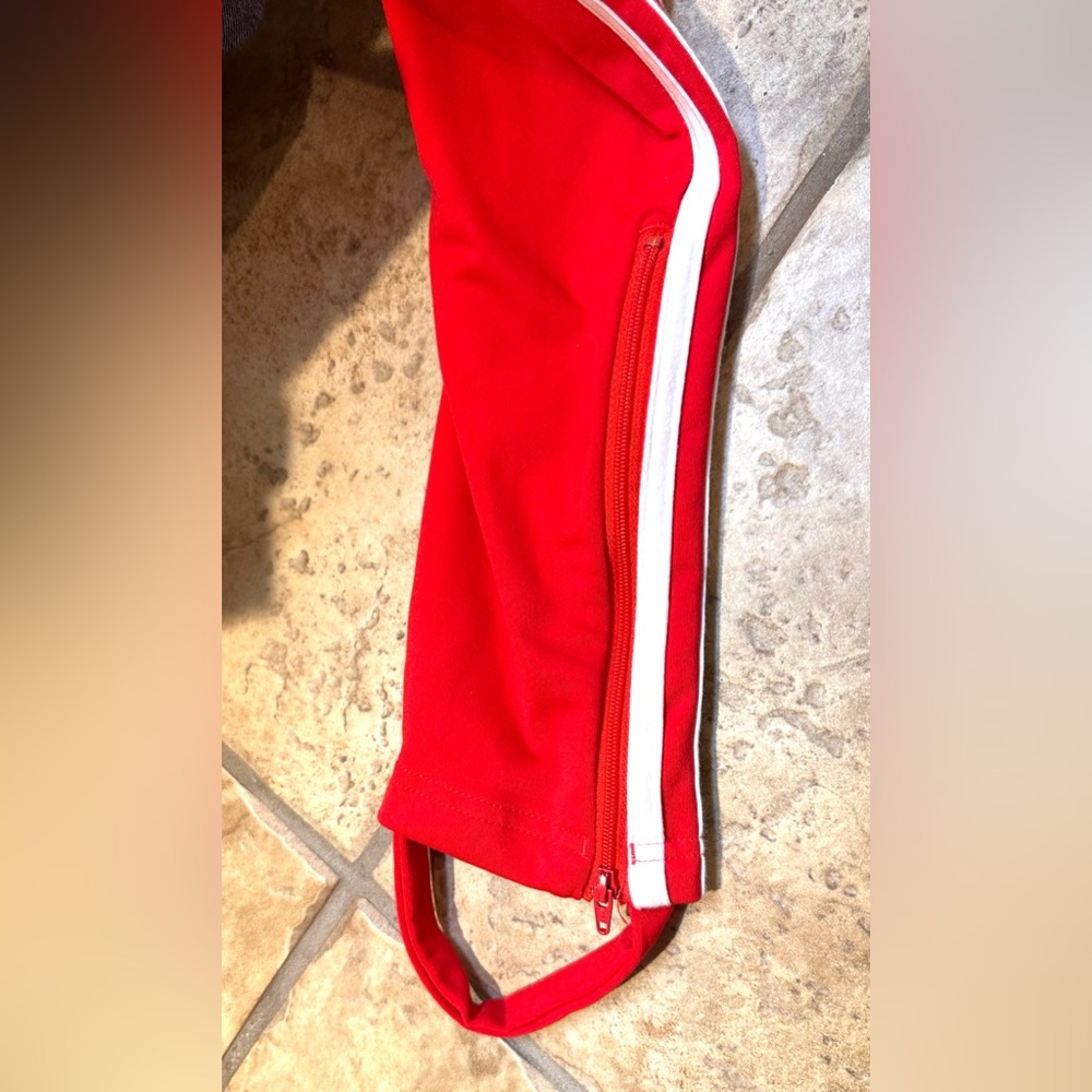 Adidas Stretch Jumpsuit Bodysuit Zip-up Stirrup Size XL High Fashion Indonesia - Picture 7 of 7